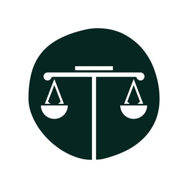 Hukuk firması simge logo tasarım şablonu