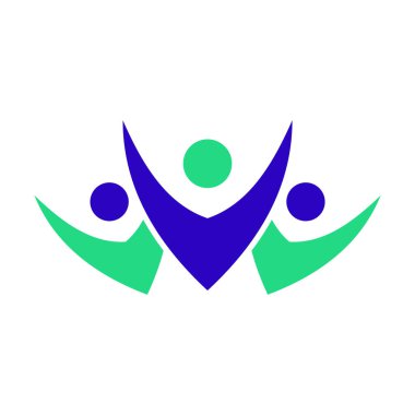 grup insan simgesi logo tasarım şablonu