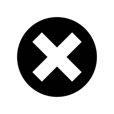 yanlış simge vektör şablonu çizim tasarımı