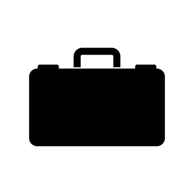 bavul ikonu vektör şablonu çizim tasarımı