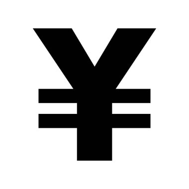 yuan simge vektör şablonu çizim tasarımı