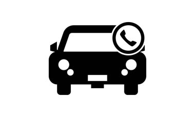 Telefon İşareti Simgesi Vektör İllüstrasyon Tasarımı Aracı