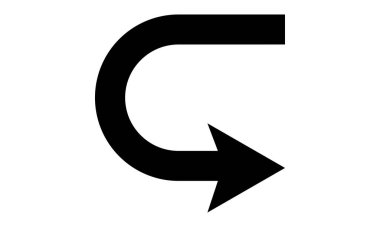 Düğme Simgesi Vektör İllüstrasyon Tasarımı Geri Al