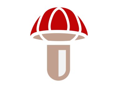 Yüksek kalite minimalist mantar ikonu vektörü, besin illüstrasyonu, doğa tasarımı, organik ürün markalaştırma, pişirme uygulamaları ve temiz modern düz stil botanik grafikleri için mükemmel..