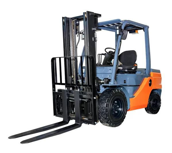 Forklift Used Lift Move Materials Warehouses Short Distances Isolated White — Stock Photo, Image