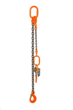 Canlı turuncu kancalarla bezenmiş bu sağlam zincir ağır yükleri rahatça kaldırmak için tasarlanmıştır. Binanın sağlam inşaatı, çeşitli iş ortamlarında teçhizat talebi sırasında güvenliği sağlar.