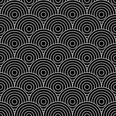 Lüks altın arkaplan deseni dikişsiz geometrik çizgi dairesi soyut tasarım vektörü. 