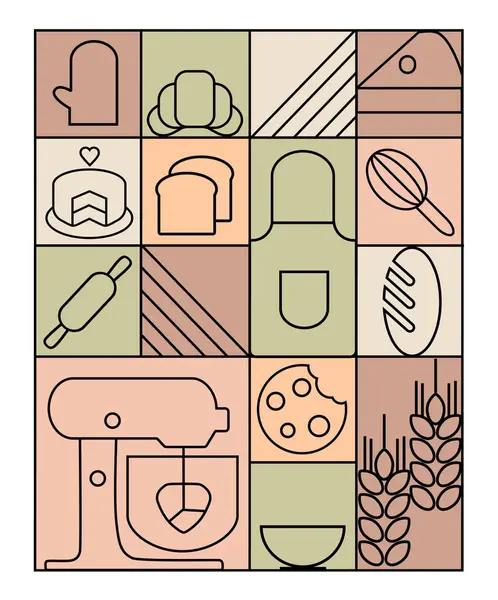 Kahve doğrusal izi. Geometrik minimalist tarzda kahve temalı desen. Soyut şekiller. Kapak tasarımı, yemek paketi, menü, arkaplan, kafeterya duvarı, afiş