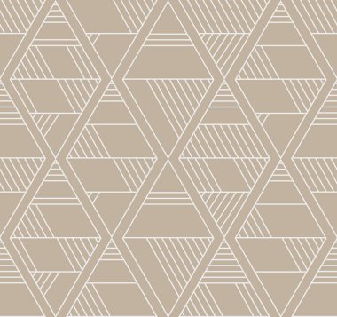 Lüks geometrik altın çizgili sanat ve sanat deco arka plan vektörü. Soyut geometrik desen. Arkaplan desensiz geometrik çizgi elmasları, soyut tasarım vektörü. 