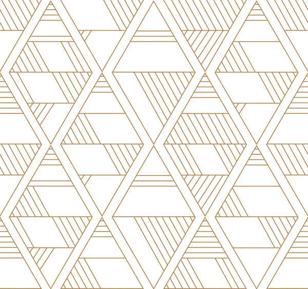 Lüks geometrik altın çizgili sanat ve sanat deco arka plan vektörü. Soyut geometrik desen. Arkaplan desensiz geometrik çizgi elmasları, soyut tasarım vektörü. 