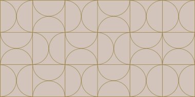 Geometrik şekilli soyut desen. Minimalizm, düz tasarım. Altın ve lüks