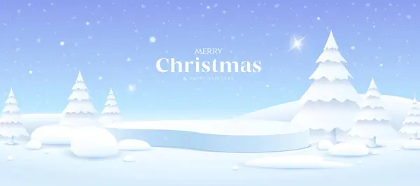 Καλά Χριστούγεννα Και Ευτυχισμένο Νέο Έτος Βάθρο Και Λευκό Χριστουγεννιάτικο Royalty Free Εικονογραφήσεις Αρχείου