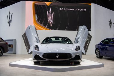 Maserati MC20 Cielo 21 Mart 2023 'te Bangkok Uluslararası Otomobil Fuarı' nda sergileniyor..