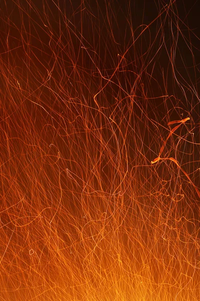 stock image Sparks on a black background. Sparks of fire