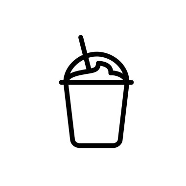 Meyve suyu vektör çizgisi simgesi. Yemek ikonu koleksiyonu. Restoran menüsü için ince tabelalar. Piksel mükemmel 64x64. Düzenlenebilir Vuruşlar