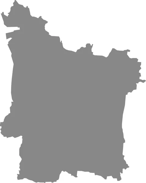 Γκρι Επίπεδο Κενό Διάνυσμα Χάρτη Της Γερμανικής Περιφερειακής Πρωτεύουσας Της — Διανυσματικό Αρχείο