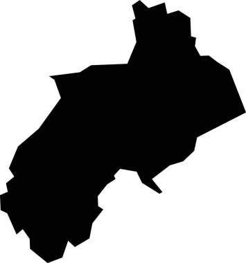 Alman bölgesel başkenti WittEN 'in siyah düz boş vektör haritası, GERMANY