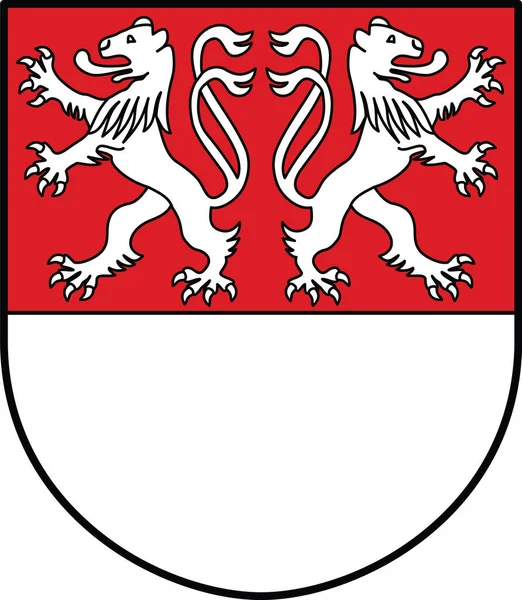 Offizielle Wappenvektordarstellung Der Landeshauptstadt Witten Deutschland — Stockvektor