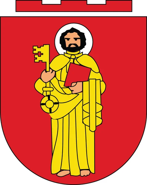 ドイツTrierのドイツ地方首都の紋章ベクトルイラスト — ストックベクタ
