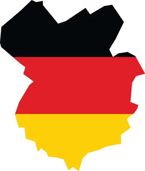 Mapa Simples Bandeira Vetorial Branco Plana Capital Regional Alemanha Dren —  Vetores de Stock