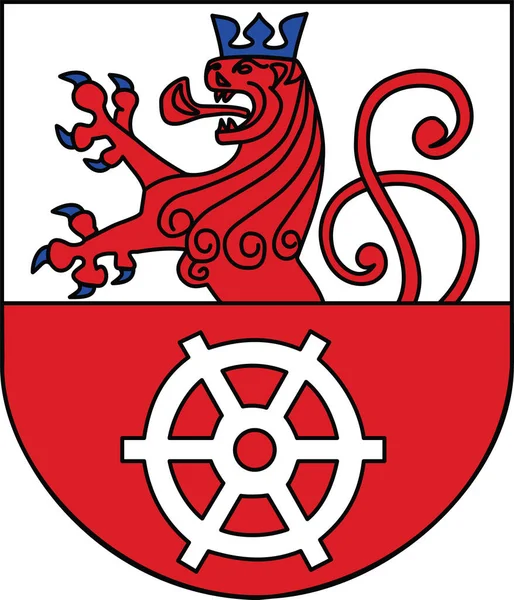 Офіційний Герб Німецької Регіональної Столиці Ratingen Germany — стоковий вектор