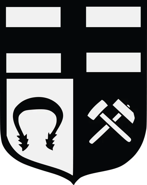 Brasão Armas Oficial Ilustração Vetorial Capital Regional Alemã Marl Alemanha — Vetor de Stock