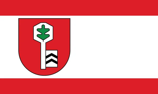 Official Flag Vector Illustration German Regional Capital City Velbert Germany — Stock Vector