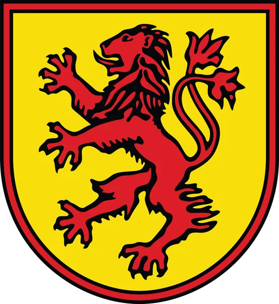 Német Regionális Főváros Lnen Németország Hivatalos Címervektoros Ábrázolása — Stock Vector