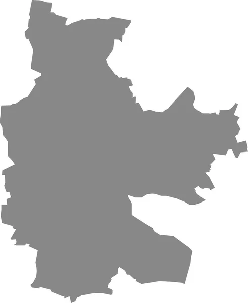 Gray Flat Blank Vector Map German Town Cottbus Germany — стоковий вектор