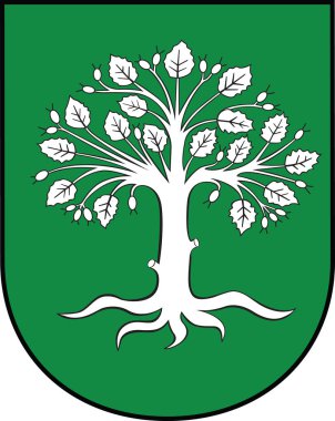 Official coat of arms vector illustration of the German town of BOCHOLT, GERMANY