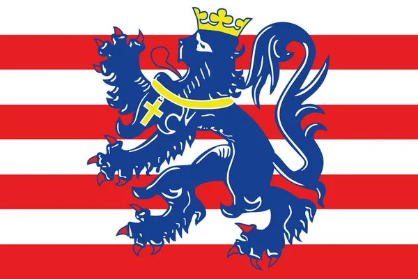 Official Flag Vector Illustration Belgian City Bruges Belgium — Stock Vector