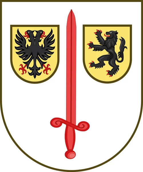 Vector Oficial Del Escudo Armas Ilustración Ciudad Belga Aalst Bélgica — Archivo Imágenes Vectoriales