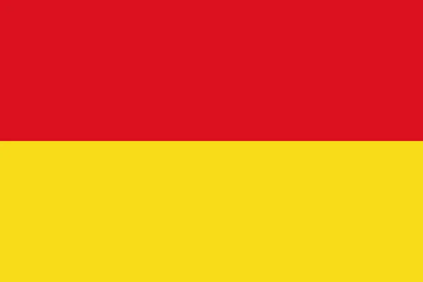 Ilustração Oficial Vector Bandeira Cidade Belga Ostend Bélgica —  Vetores de Stock