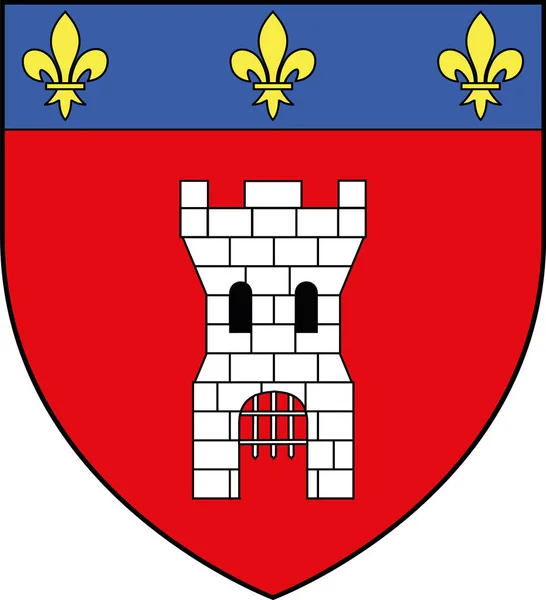 Офіційний Герб Векторна Ілюстрація Бельгійського Міста Тоурнай Belgium — стоковий вектор