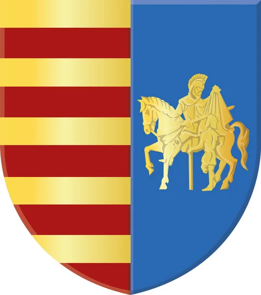 ベルギーの都市Genk Belgiumの紋章ベクトルイラスト — ストックベクタ
