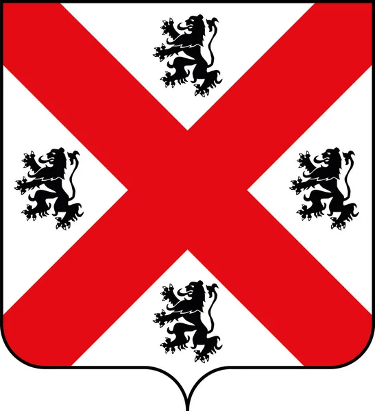 ベルギーの都市Seraing Belgiumの紋章ベクトルイラスト — ストックベクタ