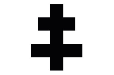 Belçika 'nın ROULERS kentinin resmi bayrak illüstrasyonu, BELGIUM