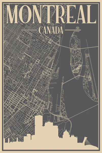 MONTREAL, CANADA 'nın yol ağı posteri