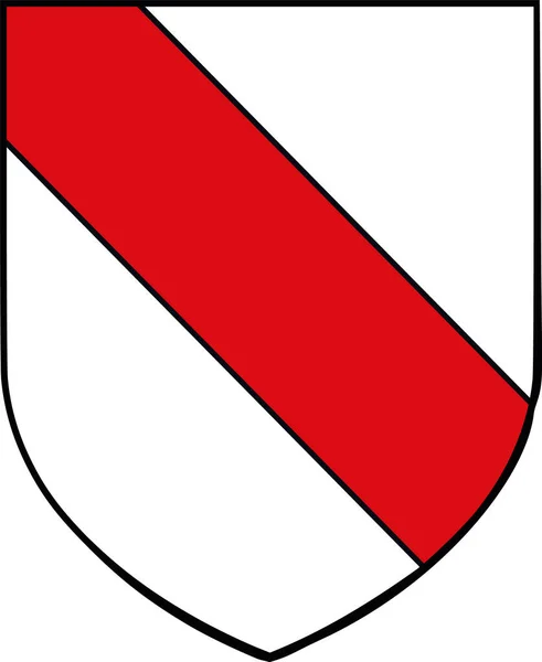 Ilustración Oficial Del Vector Del Escudo Armas Ciudad Belga Strasbourg — Vector de stock