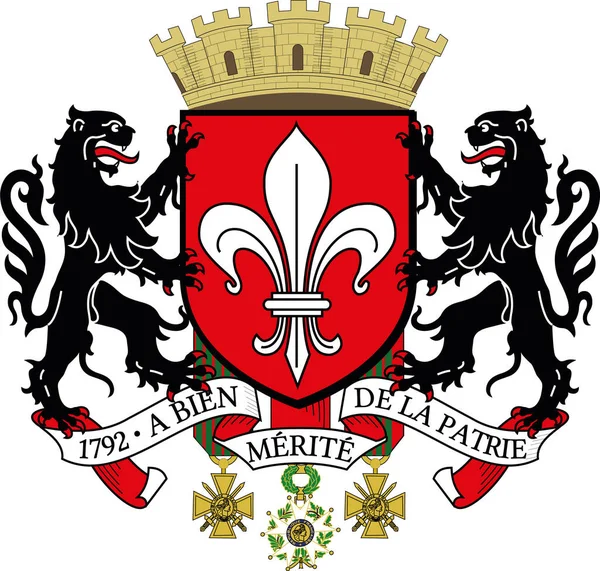 フランスのLille France市の紋章ベクトルイラスト — ストックベクタ