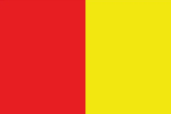 Ilustrasi Resmi Bendera Vektor Dari Kota Prancis Grenoble France - Stok Vektor