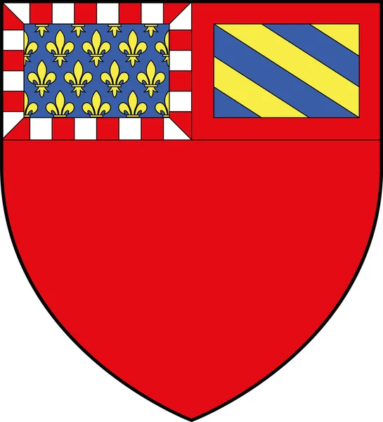 フランスのフランスの都市Dijonの紋章ベクトルイラスト — ストックベクタ