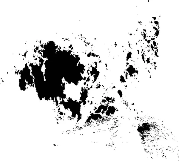 Black Cmyk Color Detailed Flat Stencil Map European Autonomous Region — Stock Vector