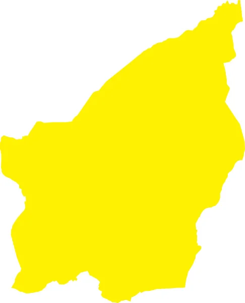 Yellow Cmyk Cor Detalhada Mapa Estêncil Plano País Europeu San — Vetor de Stock