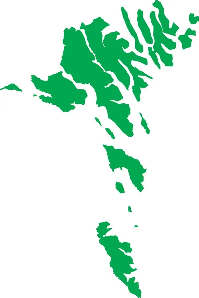 Green Cmyk Cor Detalhada Mapa Estêncil Plano País Europeu Ilhas —  Vetores de Stock