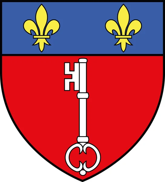 Offizielle Wappenvektordarstellung Der Französischen Stadt Angers Frankreich — Stockvektor