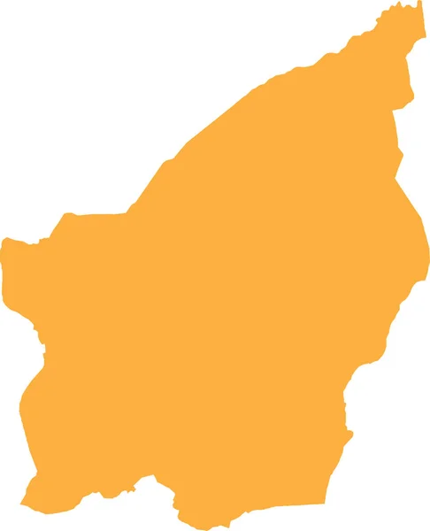 Orange Cmyk Colore Dettagliata Mappa Stencil Piatto Del Paese Europeo — Vettoriale Stock