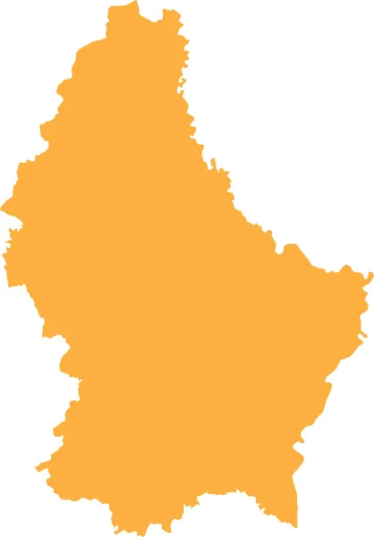 Orange Cmyk Colore Dettagliata Mappa Stencil Piatto Del Paese Europeo — Vettoriale Stock