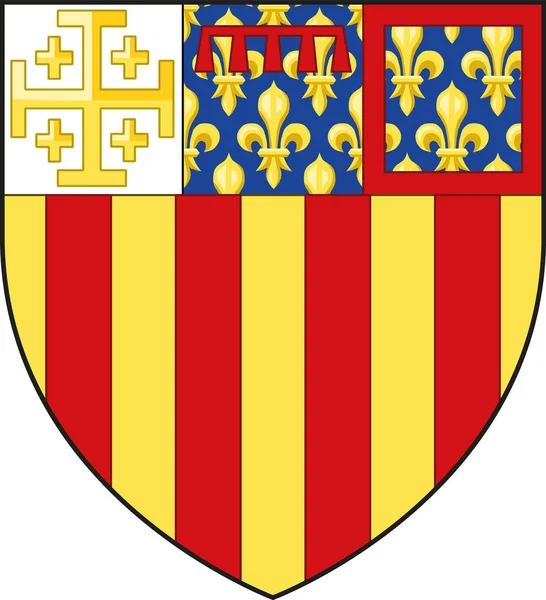 Official Coat Arms Vector Illustration French City Aix Provence France — Διανυσματικό Αρχείο