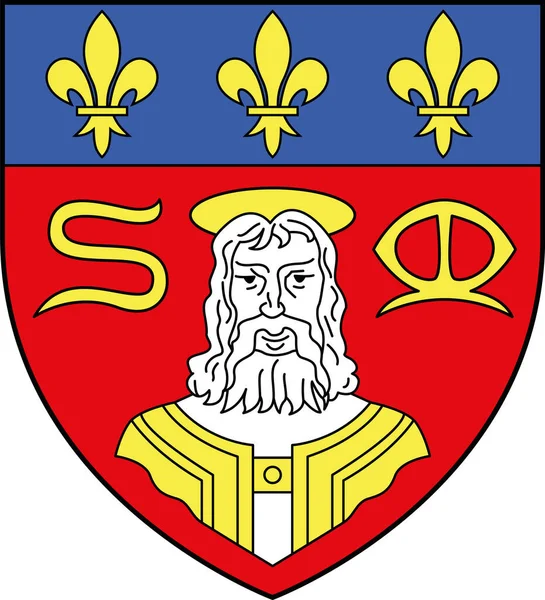 Francia Limoges Város Franciaország Hivatalos Címervektoros Illusztrációja — Stock Vector
